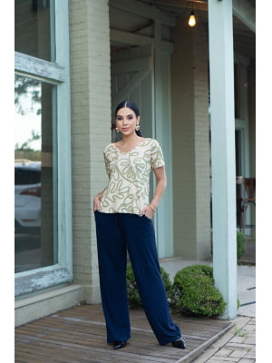 Blusa Visco Estampada V