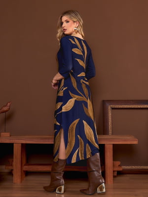 Vestido Barrado Floral 