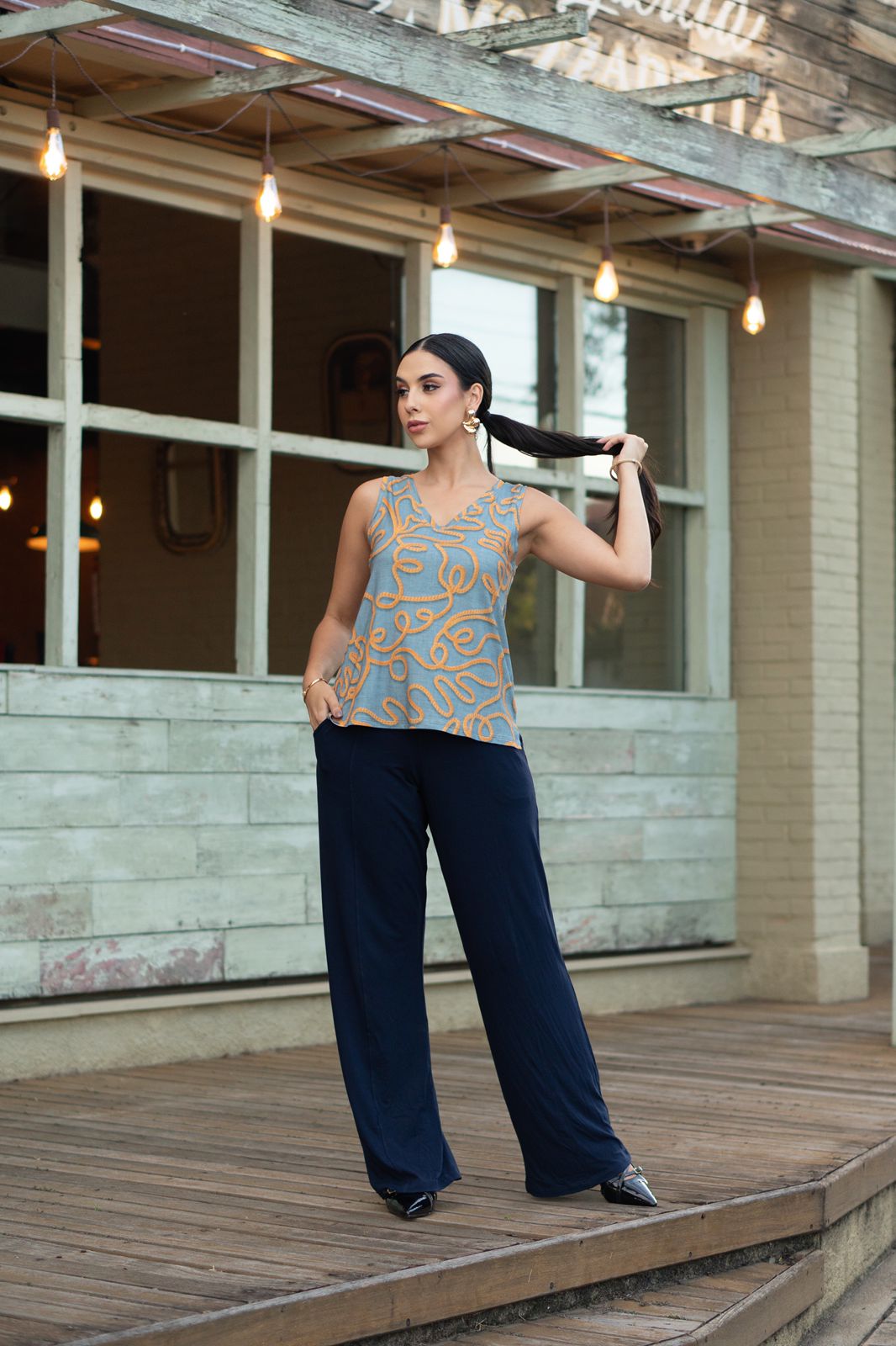 Regata Estampada Visco